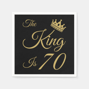 Funny 70th Birthday For Men Napkin
