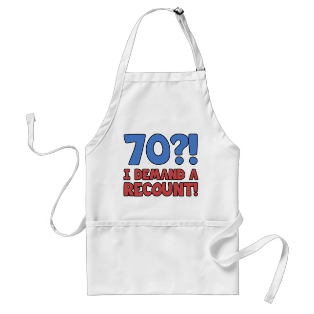 Funny 70th Birthday Gag Gift Standard Apron (Front)