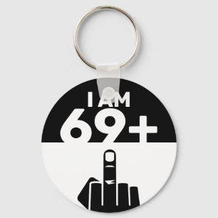 Funny 70th Birthday Gift, 69 Plus one Key Ring