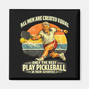 Funny 70th birthday pickleball player 70 years old magnet