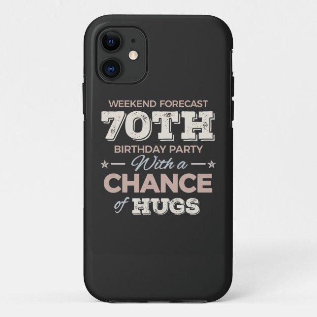 Funny 70th birthday sayings Case-Mate iPhone case (Back)