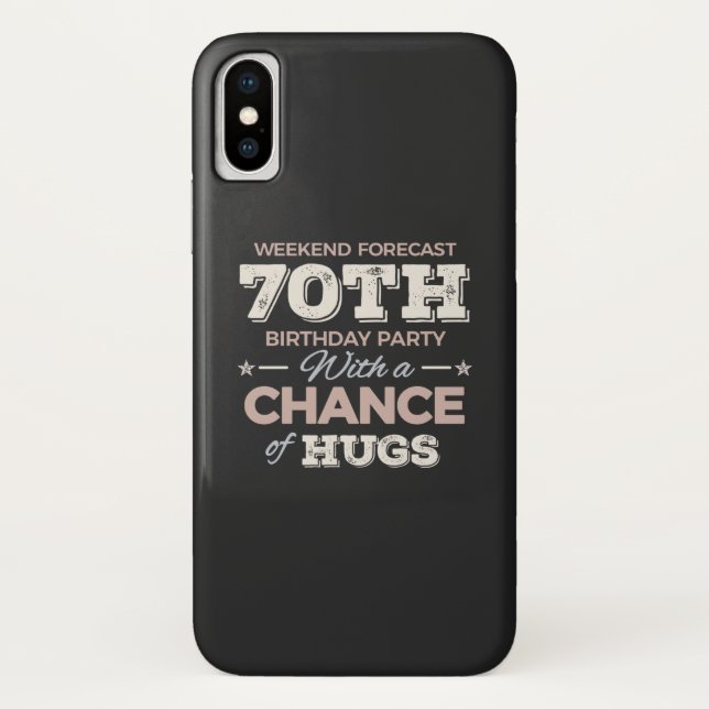 Funny 70th birthday sayings Case-Mate iPhone case (Back)