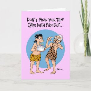 Funny 72nd Birthday Card