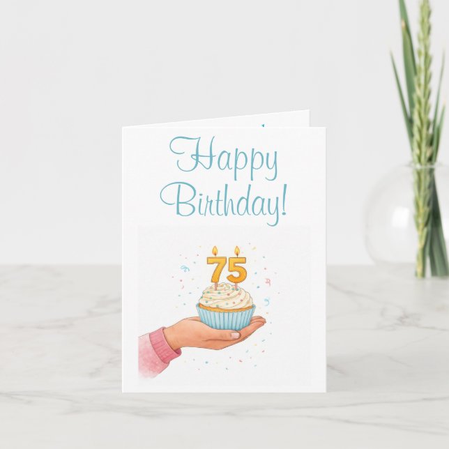 Funny 75th note card (Front)