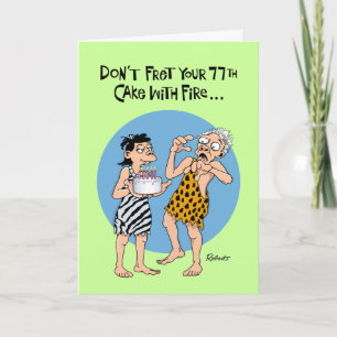 Funny 77th Birthday Card