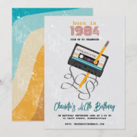 Funny 80s Music Retro Cassette Tape 40th Birthday