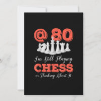 Funny 80th Birthday Gift - 80 Year Old Chess Queen