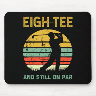Funny 80th Birthday Golf Pun Golfing 80 Year Old G Mouse Pad