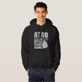 Funny 80th Birthday Poker Player  80 Year Old Hoodie (Front Full)