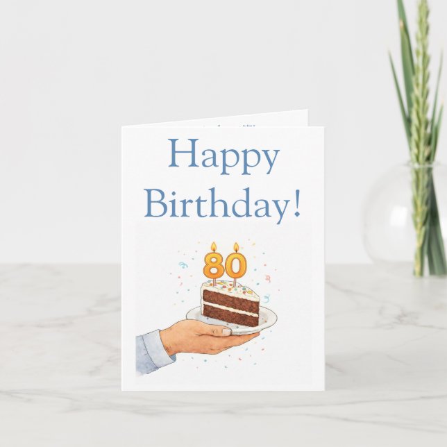 Funny 80th card (Front)