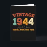 Funny 81 Year Old 1944 Vintage 81st Birthday Gift Card<br><div class="desc">Celebrate in style with this Adorable Funny birthday design. Perfect for birthdays of all ages, from milestone 21st, 30th, 40th, 50th, and beyond. Designed to stand out, this graphic design makes an ideal birthday gift idea for men and women who love unique, fun, and personalised apparel. Whether you’re planning a...</div>