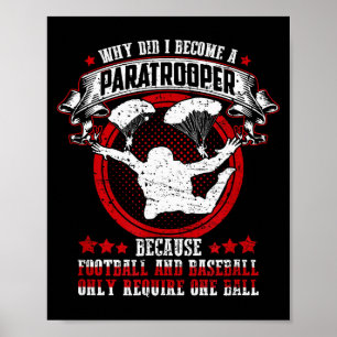 Funny 82nd 101st Airborne Paratrooper Military Poster