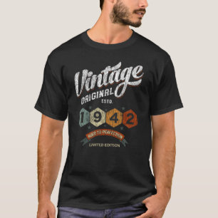 Funny 83 Year Old 1942 Vintage 83rd Birthday Gift T-Shirt