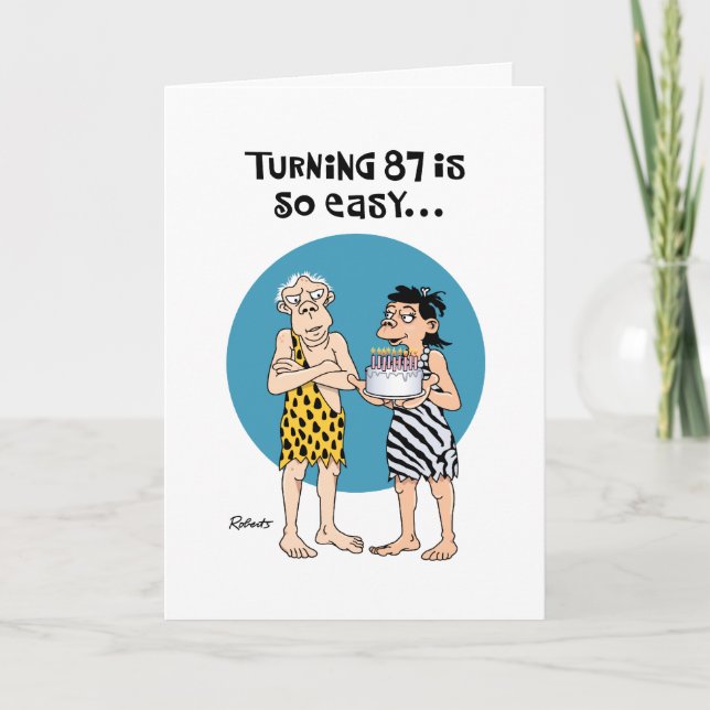 Funny 87th Birthday Card (Front)