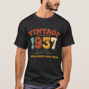 Funny 88 Year Old 1937 Vintage 88th Birthday Gift T-Shirt