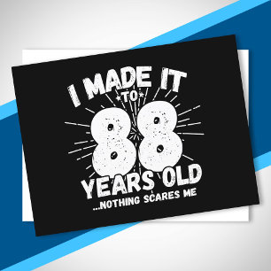 Funny 88th Birthday Quote Sarcastic 88 Year Old Postcard