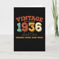 Funny 89 Year Old 1936 Vintage 89th Birthday Gift