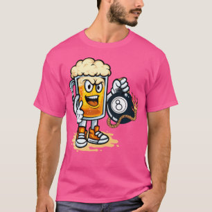 Funny 8 Ball Beer Lovers Billiard T-Shirt