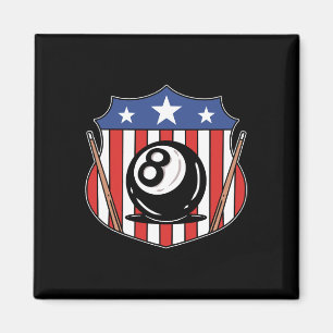 Funny 8 Ball Billiard Pool Player Eight Ball Billi Magnet