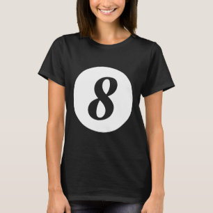 Funny 8 Ball Magic Billiards Pool Lazy Halloween C T-Shirt