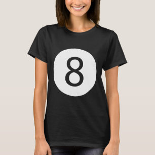 Funny 8 Ball Magic Billiards Pool Lazy Halloween C T-Shirt