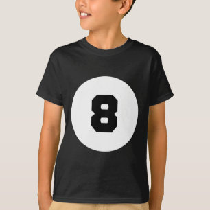 Funny 8 Ball Magic Eight Ball Billiards Pool Black T-Shirt