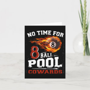 Funny 8 Ball Pool Billiards Player Quote Team Leag Card