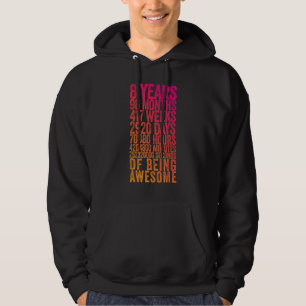Funny 8th Birthday Shirt Old Metre Funny 8 Year Ol