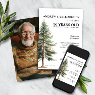 Funny 90th Birthday Invitation
