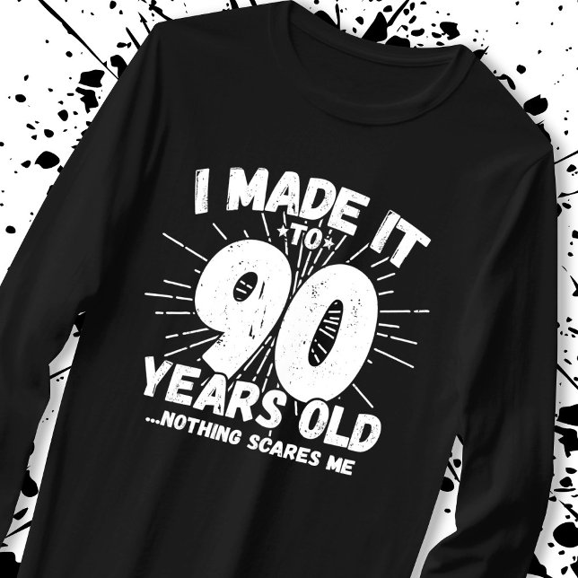 Funny 90th Birthday Quote Sarcastic 90 Year Old T-Shirt (Creator Uploaded)