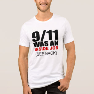 funny 911 conspiracy theory Tri-Blend shirt