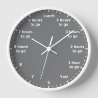 Funny 9 to 5 Work Hour Countdown Grey Office