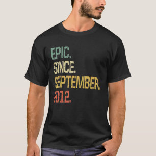 Funny 9 Years Old - Vintage Epic Since September 2 T-Shirt