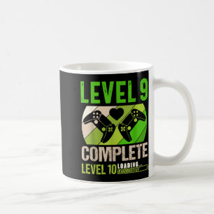 Funny 9th wedding anniversary vintage retro level  coffee mug