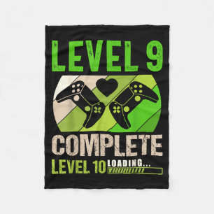 Funny 9th wedding anniversary vintage retro level fleece blanket