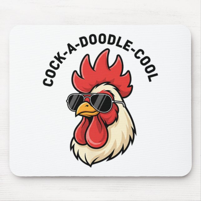 Funny A Doodle Cool Chicken Lover Pun  Mouse Pad (Front)