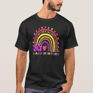 Funny ABCs of Black History Month Pride Women Men T-Shirt