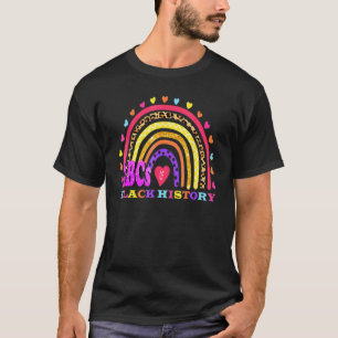Funny ABCs of Black History Month Pride Women Men T-Shirt
