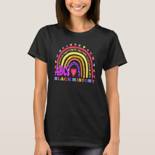 Funny ABCs of Black History Month Pride Women Men  T-Shirt