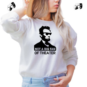 Funny Abe Lincoln White Sweatshirt