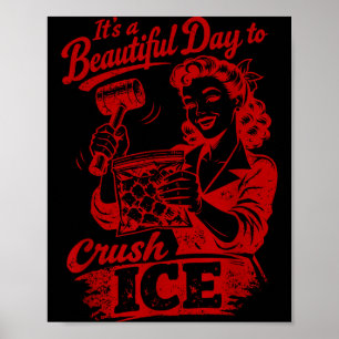 Funny abolish ice, cute meme for women girl outfit poster
