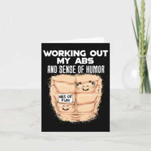 Funny Abs Exercise Muscle Building Bodybuilding 1  Card
