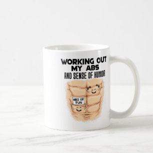 Funny Abs Exercise Muscle Building Bodybuilding Coffee Mug