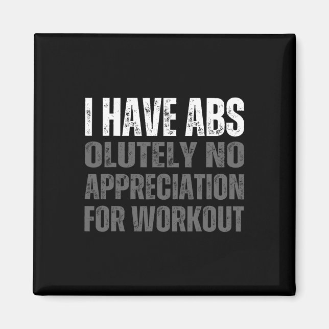 Funny Abs Humour  Magnet (Front)