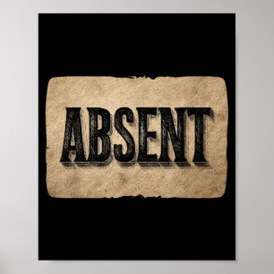 Funny Absent Speech Costume For Boys And Girls  Poster