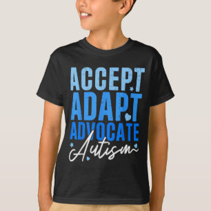 Funny Accept Adapt Advocate Autism Awareness Men T-Shirt