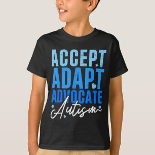 Funny Accept Adapt Advocate Autism Awareness Men T-Shirt