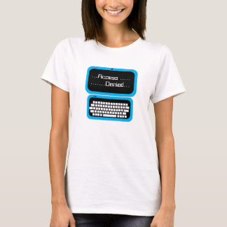 Funny Access Denied Blue Computer Geek T Shirt