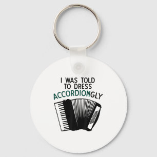 Funny Accordion Gift For Men Women Pun Humour Musi Key Ring
