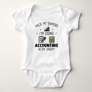 Funny Accountant Dad Accounting Baby Bodysuit